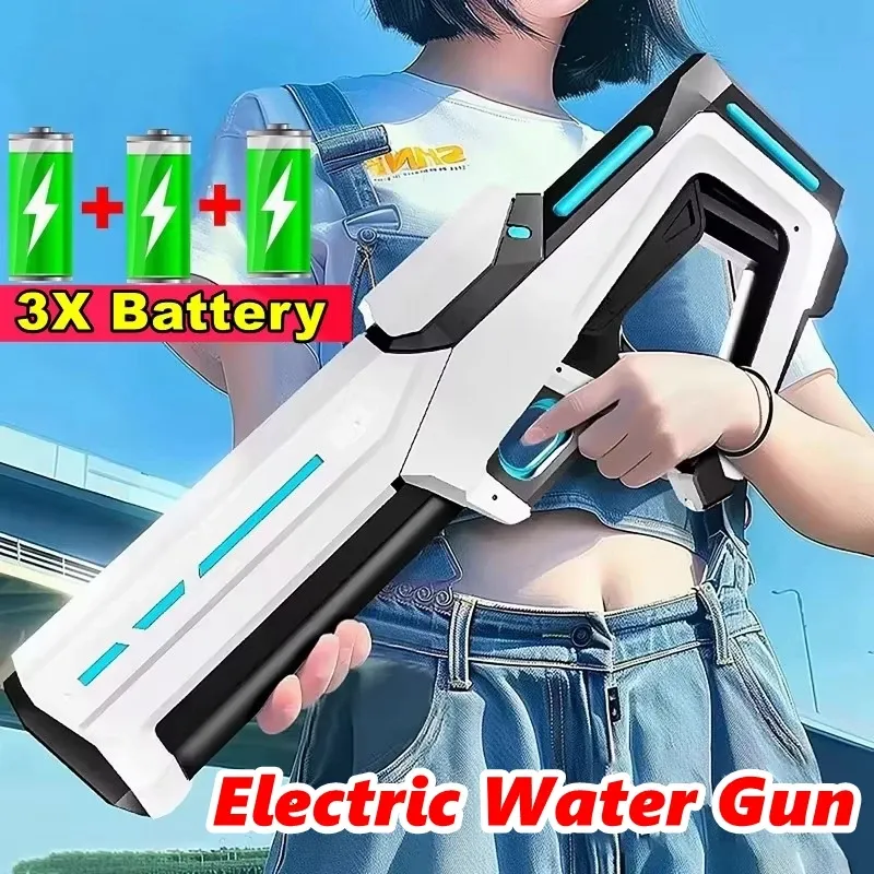 Elektrische Wasserpistolen für Erwachsene Leistungsstarke Automatische Wassersaugpistole Sommer-Outdoor-Spielzeug für Jungen und Kinder