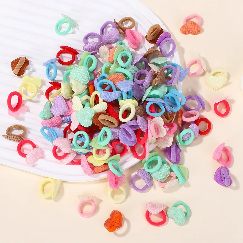 20 teile/los Kinder Elastische Haarbänder Mädchen Gummiband Für Kinder Süßigkeiten Scrunchie Haar Krawatten Nette Baby Haar Zubehör