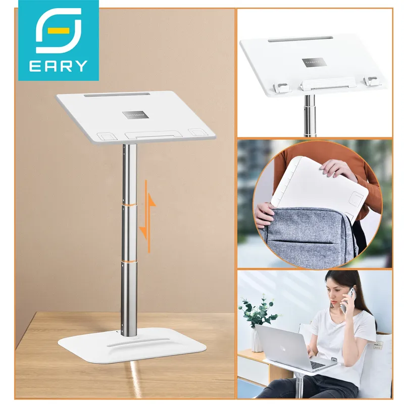 Eary Tragbarer Laptop-Ständer für Schreibtisch, höhenverstellbarer Halter für MacBook Air Pro, stabiler Ständer, Geschenke für Mädchen, Mutter, Studenten, Kinder