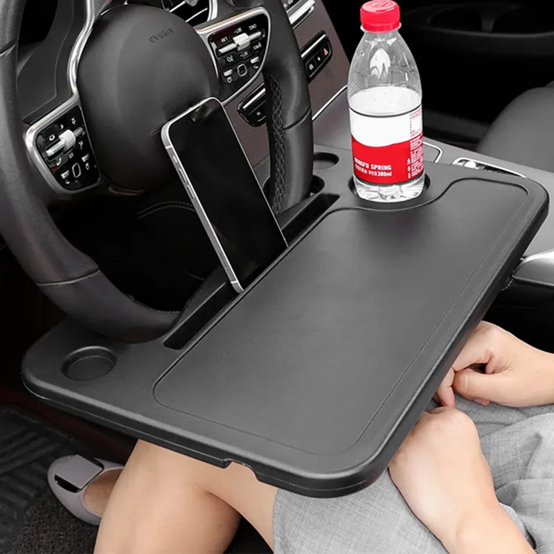Universal Auto Tisch Lenkrad Essen Arbeit Warenkorb Trinken Kaffee Halter Tablett Laptop Computer Schreibtisch StÀnder Sitz Tisch auto zubehör