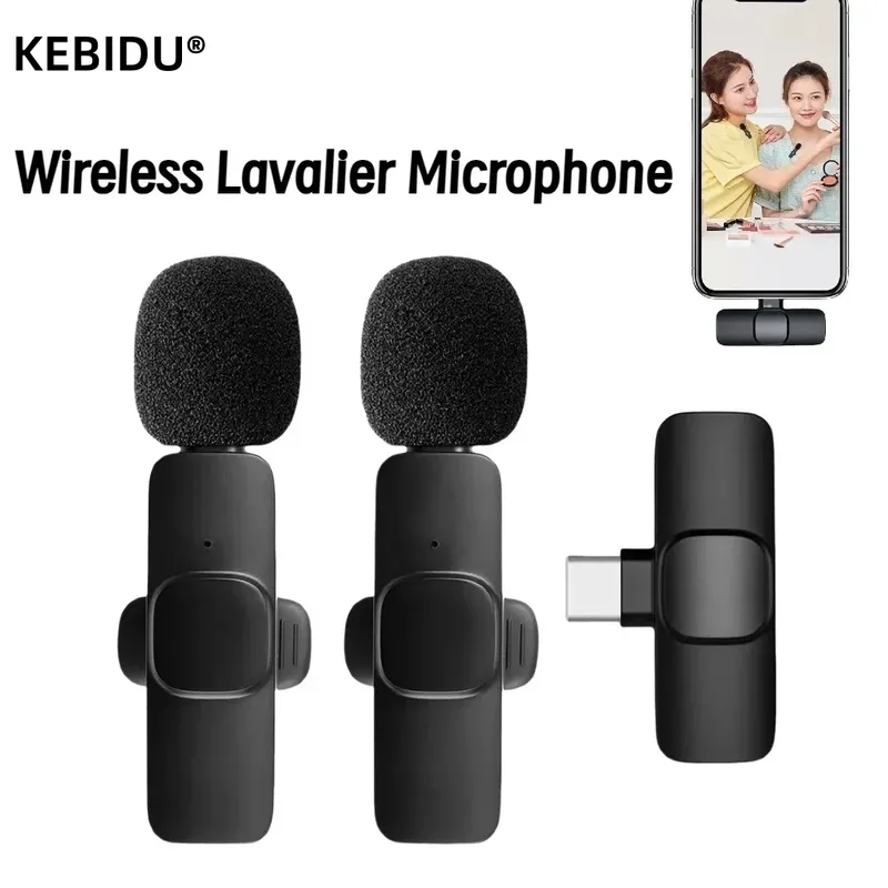2,4 G Wireless Lavalier Mikrofon Noise Cancelling Audio Video Aufnahme für iPhone/iPad/Android/Xiaomi/Samsung Live Game Mic