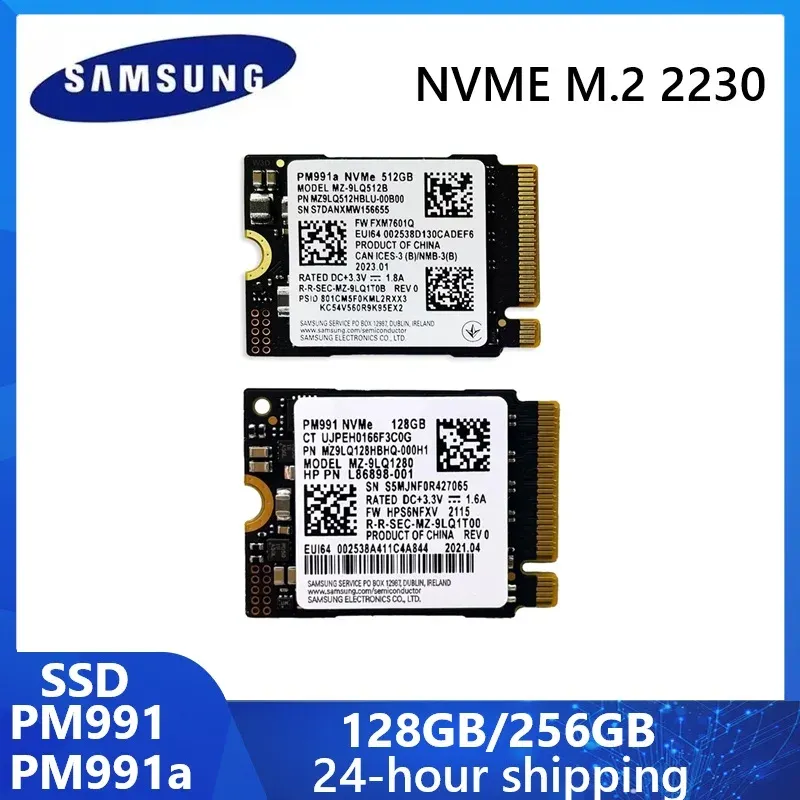 SAMSUNG PM991a PM991 SSD Internes Solid-State-Laufwerk NVME M.2 2230 128 GB Interner Speicher SSD 256 GB 1,8 Zoll Nvme SSD disco harter