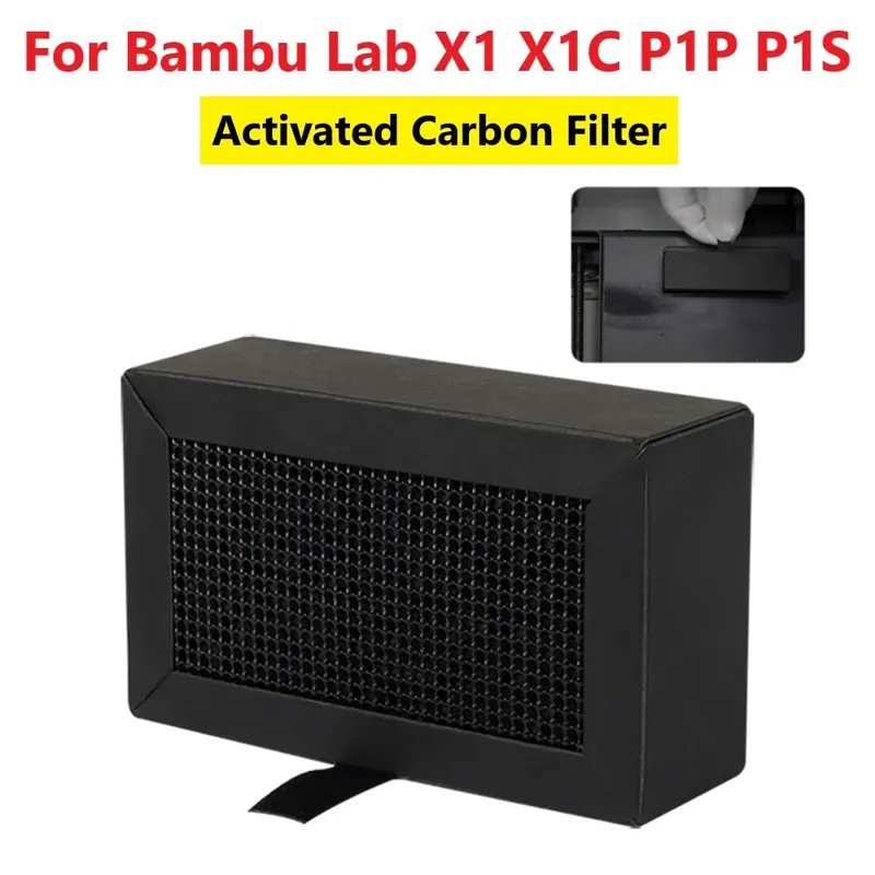 Für Bambu Lab Aktivkohle Filter Luftreiniger Filter Ersatz 3d Drucker Teile Für BambuLab X1 X1C P1P P1S Filter