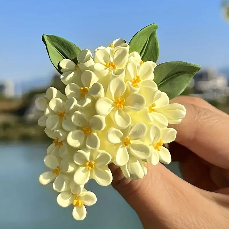 Osmanthus-Duftkerzen-Silikonform – perfekt für Autoverfrischer und Kunstharz, unregelmäßige Form