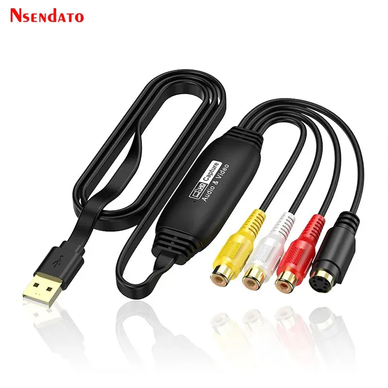 USB AV Recorder Video Audio Capture Box 1080p 30Hz VHS TV DVD VCR Audio Capture Card Adapter RCA zu USB Video Konverter für Mac
