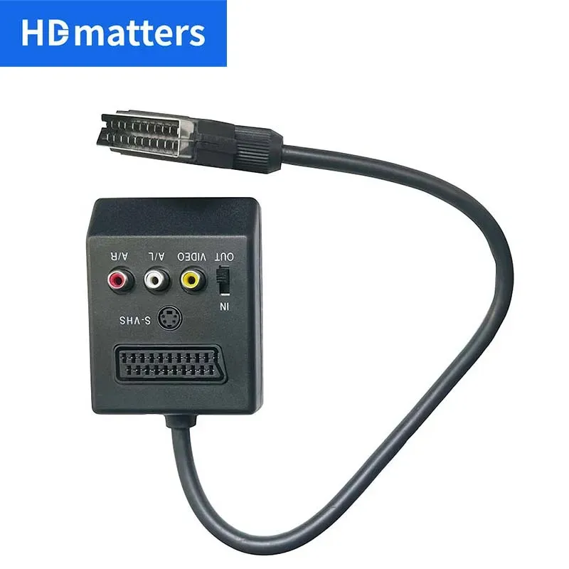 BI-Richtungs-AV-zu-Scart-Konverter-Adapterkabel oder S-Video/Scart/Composite-AV-zu-Scart-Adapterkabel mit integriertem Kabel