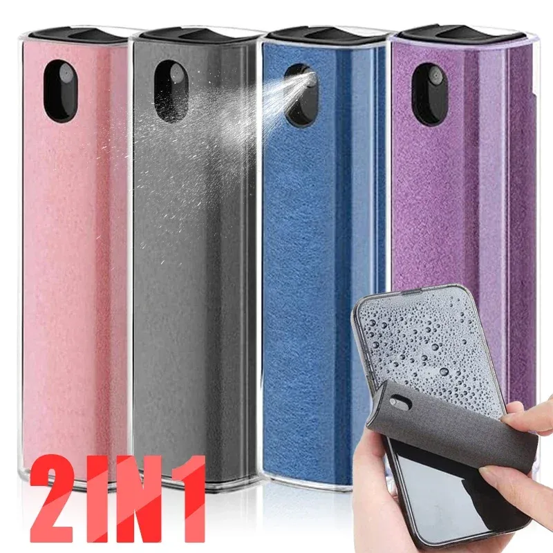 2In1 Handy Bildschirm Reiniger Spray Flasche Set Computer PC Mikrofaser Tuch Wischen für iPhone iPad Macbook Bildschirm Reinigung Werkzeug