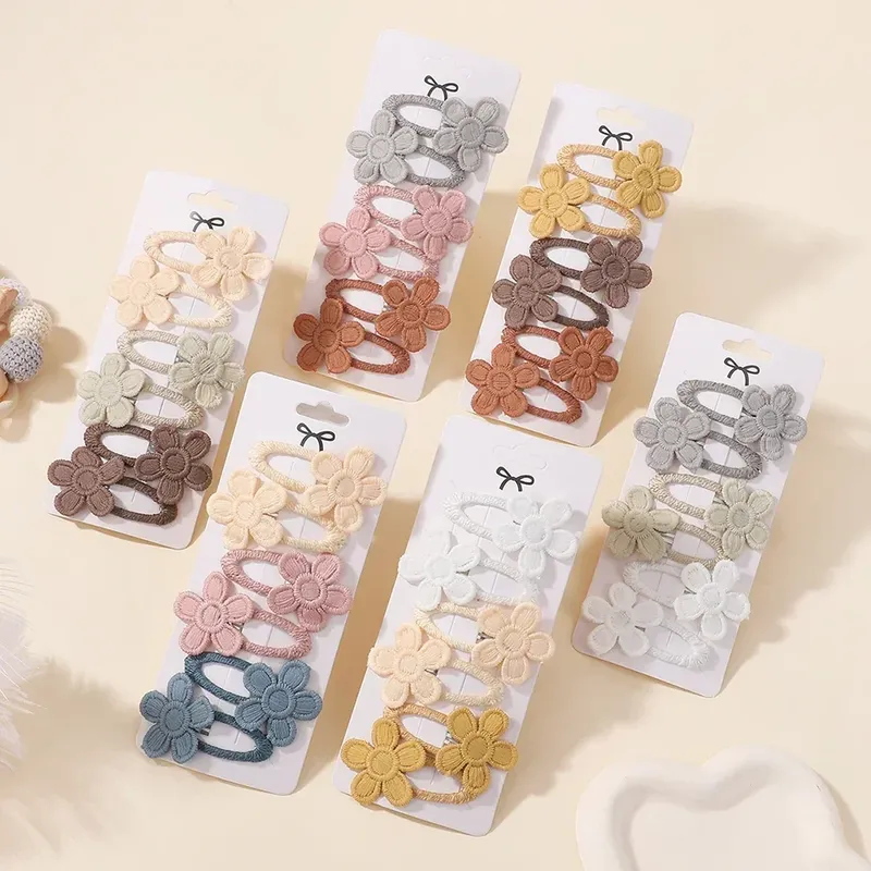BABY BOWS 6 Stück Gänseblümchen-Haarspangen für Babys, schöne Haarspange, seitliche Clip-Haarnadeln, Haarspange, Ins-Haar-Accessoires für Kinder