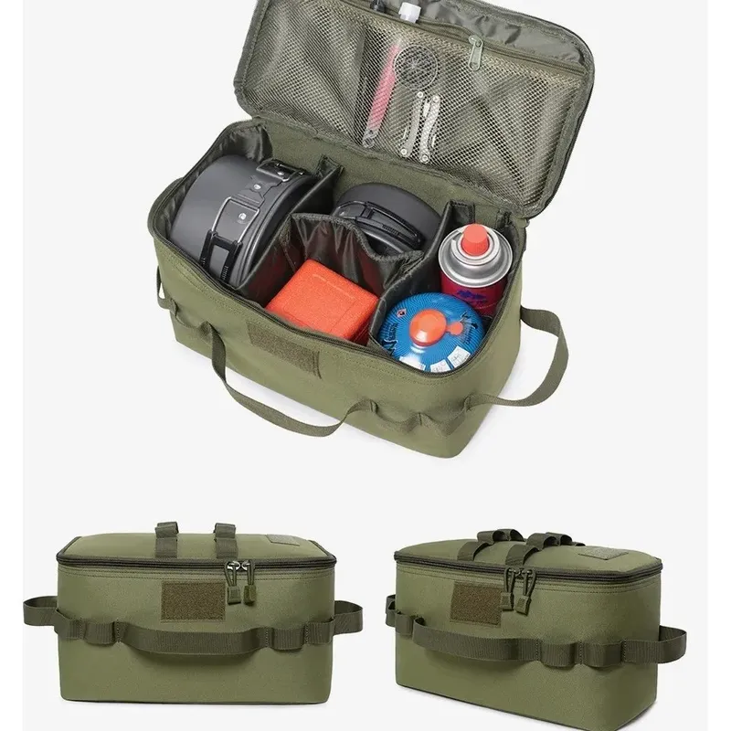 Camping Gas Tank Lagerung Tasche Outdoor Große Kapazität Boden Nagel Werkzeug Taschen Picknick Kochgeschirr Utensilien Organizer taschen Муж letaка