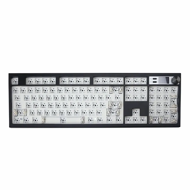 GMK104 Mechanische Tastatur Kit Hot Swap Bluetooth-kompatibel Gaming Tastatur Backlit Dichtung Struktur VIA mit display