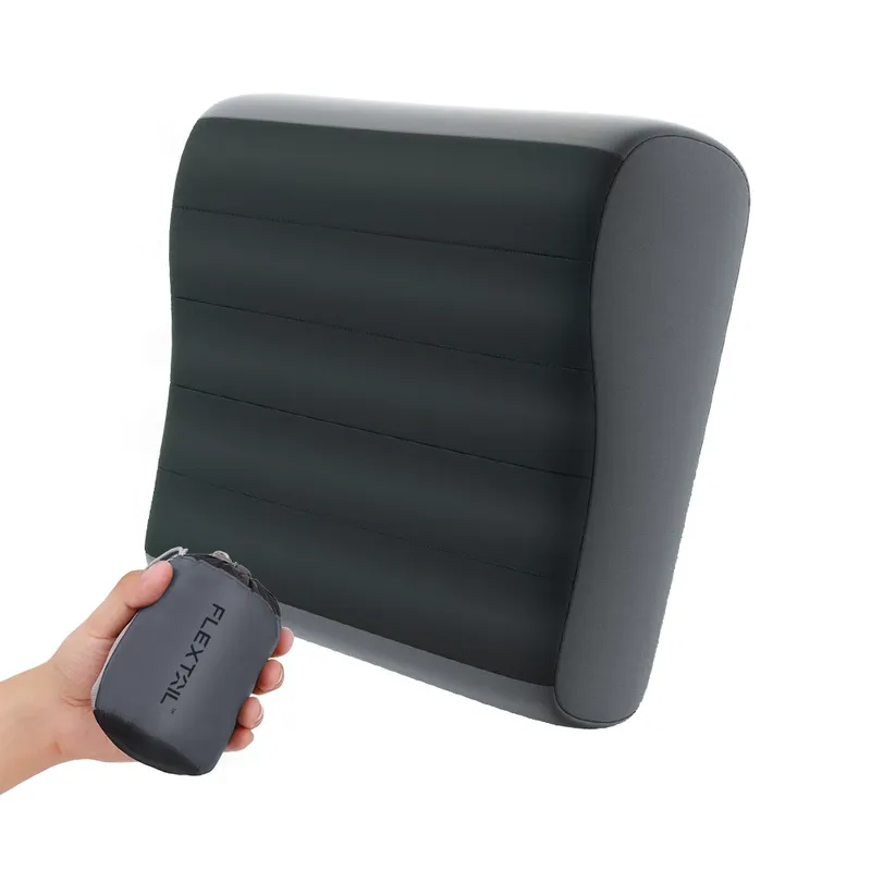 FLEXTAIL Aufblasbares Campingkissen, ergonomisches Kissen für Reisen und Zuhause, leicht und waschbar, zwei Höhenoptionen