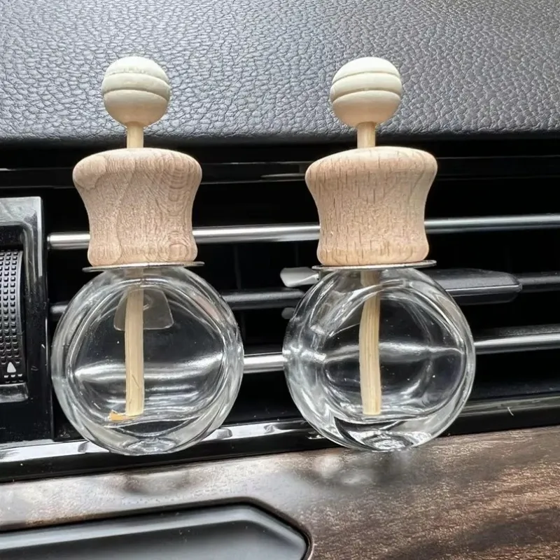 1PCS Auto Hängen Glas Flasche Lufterfrischer Leere Flasche Aromatherapie Anhänger Diffusor Auto Dekoration Aromatherapie Ornament