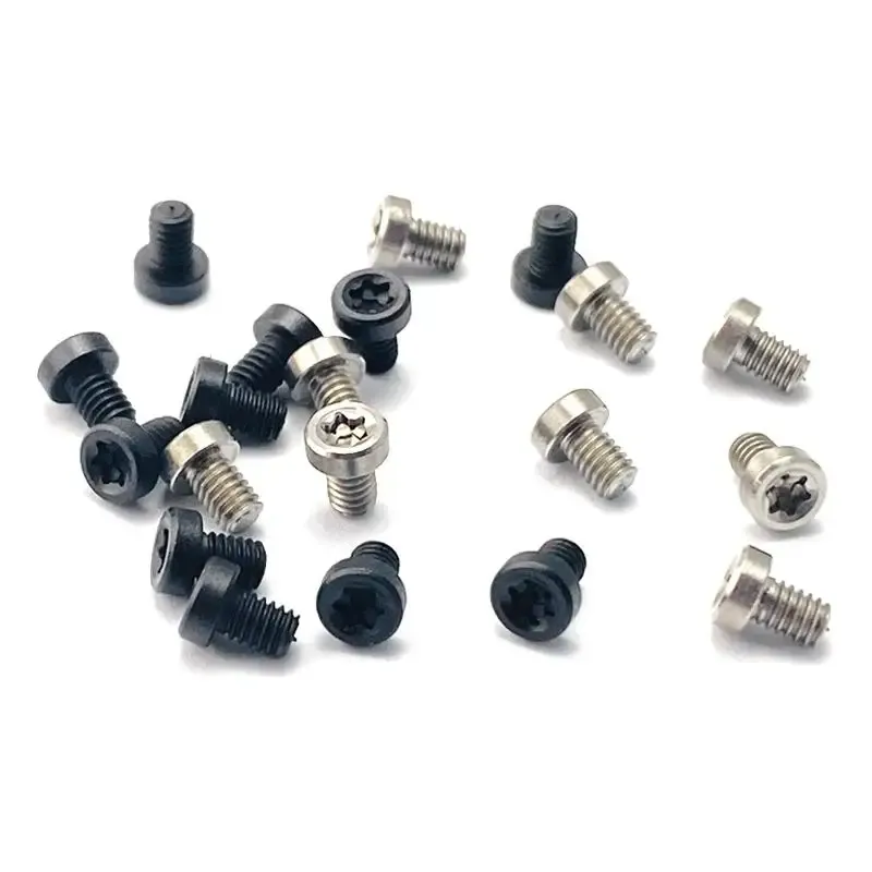 5PCS Titan Legierung M2,5 T6 Torx Schraube Halb Runde Kopf M2,5 Gewinde Schrauben für Falten Messer Griff Spindel Machen reparatur Zubehör