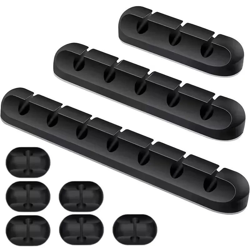 Kabelhalter-Clips, Kabelmanagement, Kabel-Organizer, Clips aus Silikon für USB-Ladekabel, Maus, Kabel, Draht, PC, Büro, Zuhause, Auto
