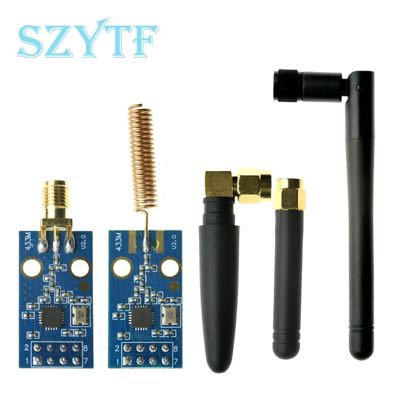 CC1101 433 MHz Wireless-Modul mit SMA-Antenne Wireless-Transceiver-Modul für Arduino