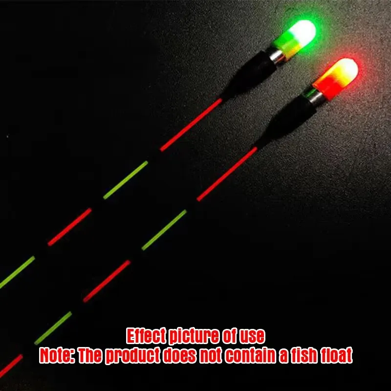 5 Stück LED Leuchtende Schwimmende Rücklichter Farbwechsel-Stäbchen Dickkopf-Angelposen-Rücklicht Angelzubehör