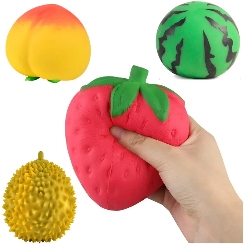 Super Jumbo Erdbeere Squishi Creme duftender Squishy Langsam steigendes Antistress-Spielzeug Kinder Erwachsene Squeeze Squishy Toys 11,5*9 CM