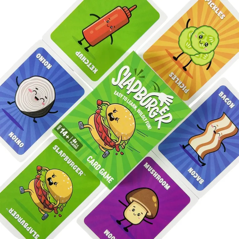 Slapburger Kartenspiel Familien Party Spielen 2-6 Spieler Brettspiel Deck