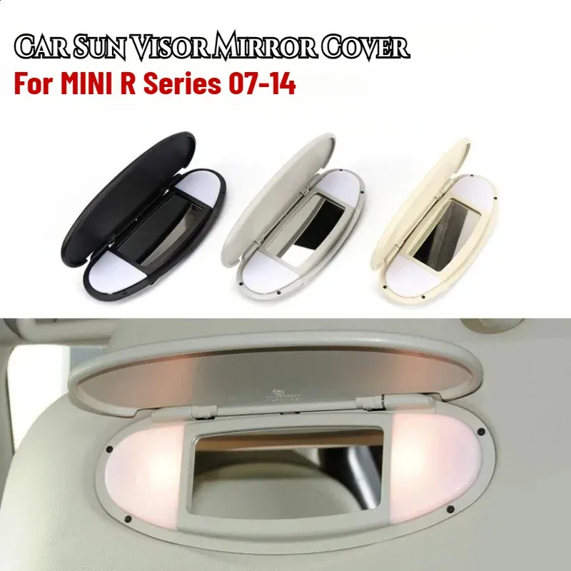 Für MINI Cooper S One D JCW Sonnenblende Sonnenschutz-Panel Gehäuse Schminkspiegel Innenraum-Zubehör Abdeckung für R55 R56 R57 R59 R60