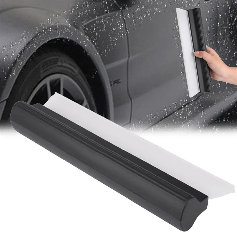 1/2 stücke Nicht-Scratch Flexible Weiche Silikon Handliche Rakel Auto Wasser Wischer Sauber Schaber Film Schaber Zubehör