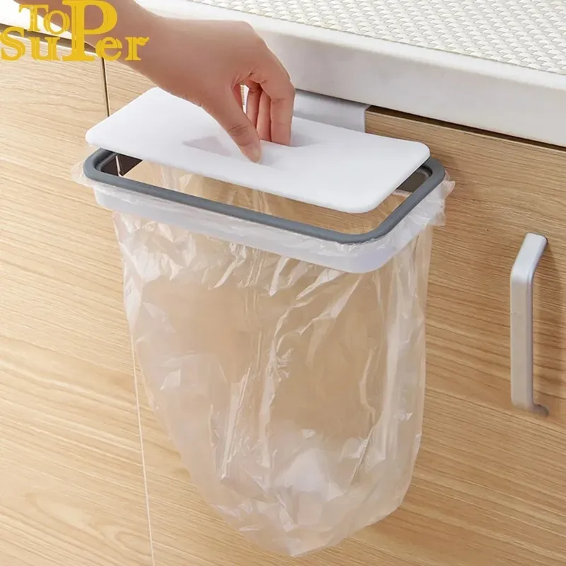 Müll Hängen Tasche Küche Müll Lagerung Rack Tasche Haken Scheuer Pad Trockenen Regal Halter Küche Organizer Dish Rack