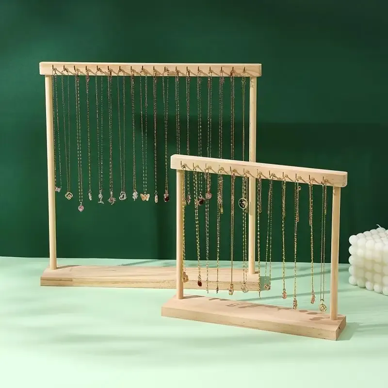 1 Stück großer schöner praktischer Anhänger-Ausstellungsständer, Halskettenhalter-Organizer, doppelseitiger massiver Schmuck-Ausstellungsrahmen, Zuhause