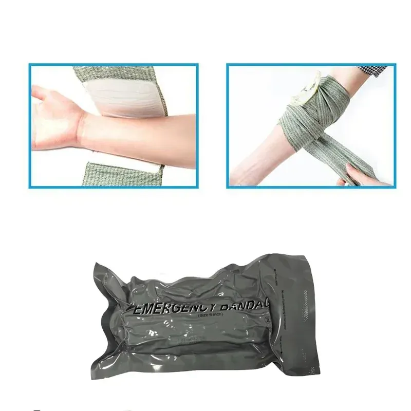 Medizinisches Trauma-Set, israelischer Verband, 10,2–15,2 cm, Notfall-Sicherheitsschutz für Outdoor-Camping, Wandern, Wunden, Erste Hilfe
