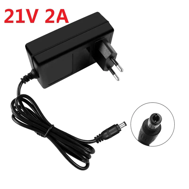 21V Lithium-Batterie-Ladegerät 2A für 18V Makita Bohrmaschine Poliermaschine Rasenmäher Intelligentes Netzteil EU-Stecker