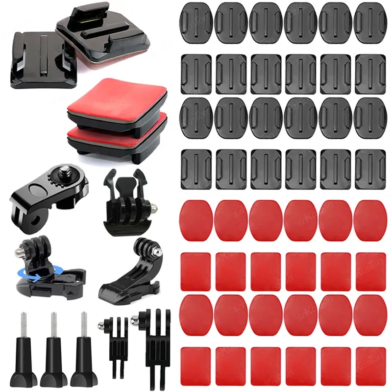 Flache gebogene selbstklebende Halterungen, Aufkleberhalterung für GoPro 13 12 11 10 Insta 360 X5 X4 SJCAM DJI Action 5 Pro Kamera Go Pro Zubehör