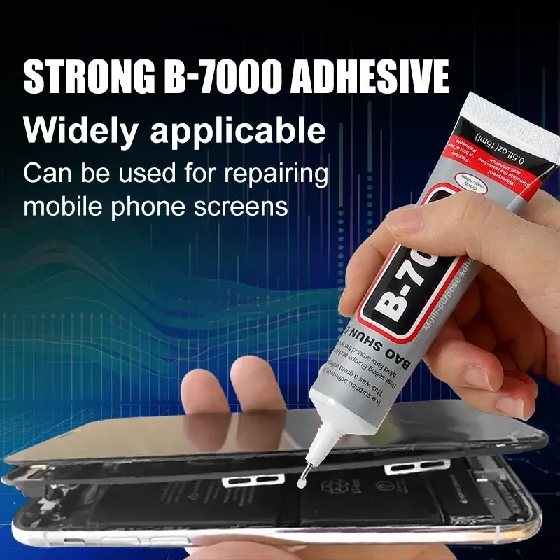 B7000 Kleber, starker transparenter Universalkleber, geeignet für die Reparatur von Mobiltelefonbildschirmen, handgefertigtes Heimwerken/Zubehör/Schmuck,