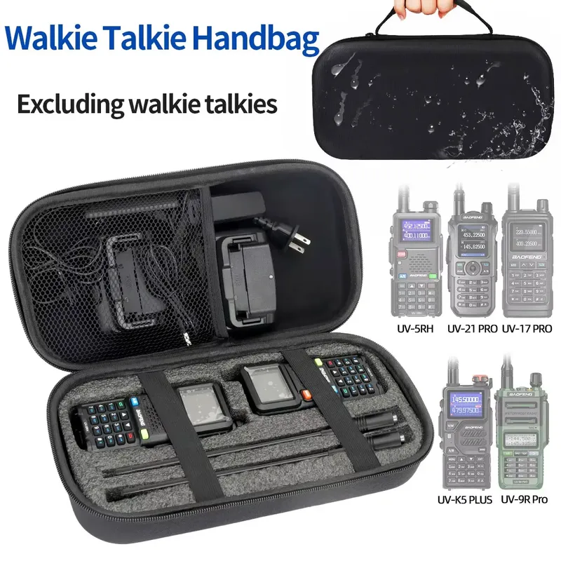 Baofeng UV-21 PRO Walkie Talkie Tragetasche Handtasche Aufbewahrung für UV-K5 PLUSUV-5RH UV-9R UV-17 PRO Zweiwegradio