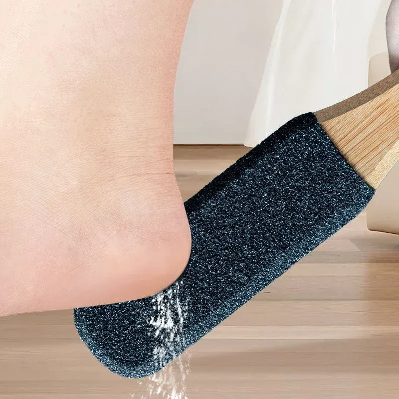 1 Stück Fußfeile aus Buchenholz, Raspelwerkzeug für Fersenscheisse und abgestorbene Haut – Expert-Hornhautentferner und Peeling-Schrubber für die Pediküre