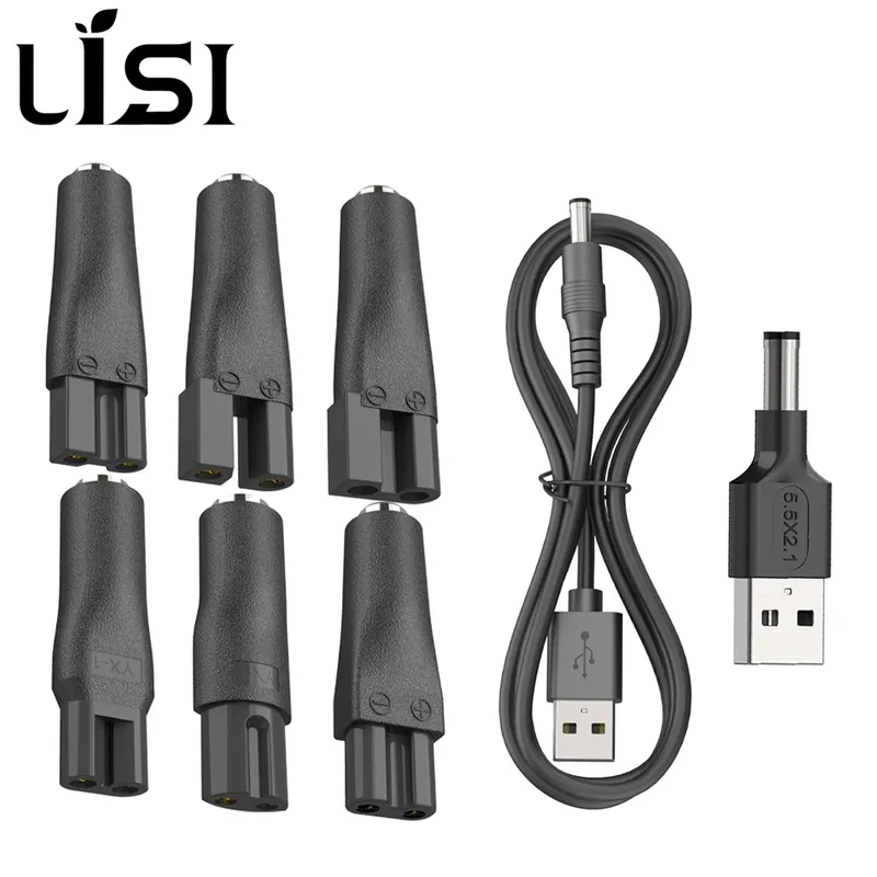 LISI 8 Stück Netzkabel, 5 V, universelles Ersatz-Ladegerät, USB-Adapter für alle Arten von Haarschneidemaschinen, Bartschneidemaschinen, Rasierer, Schreibtischlampen