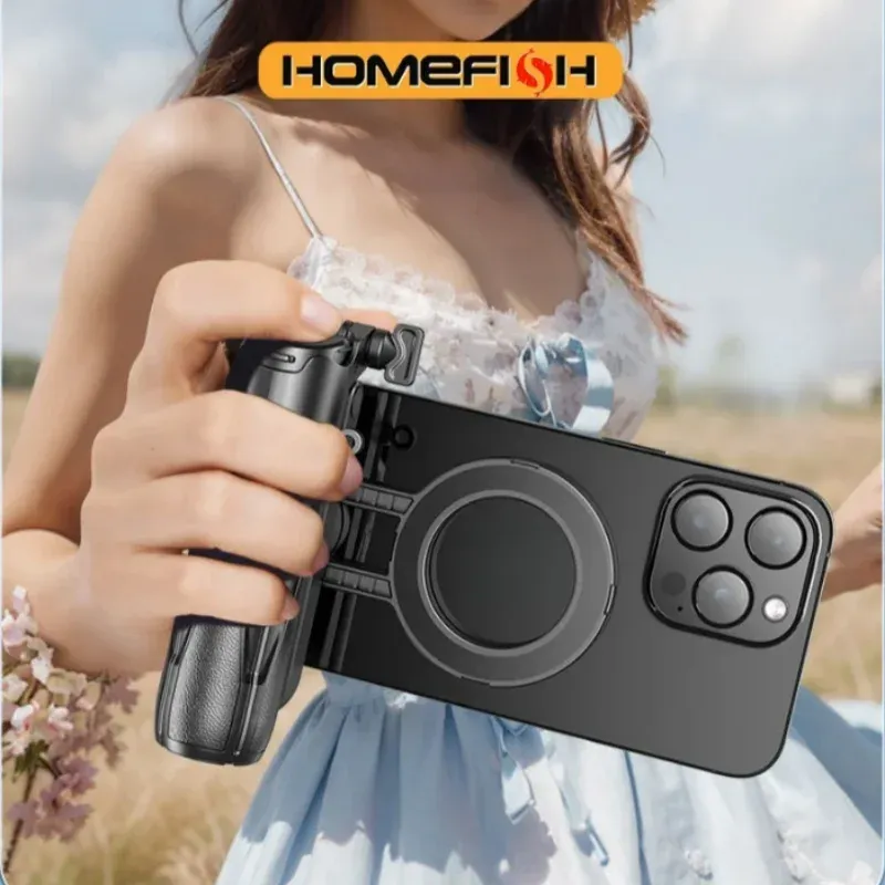 Pocket Mini Bluetooth Magnetischer Selfie-Stick Teleskopischer Multifunktionaler Stativständer für iPhone Android Magsafe Reise-Monopod