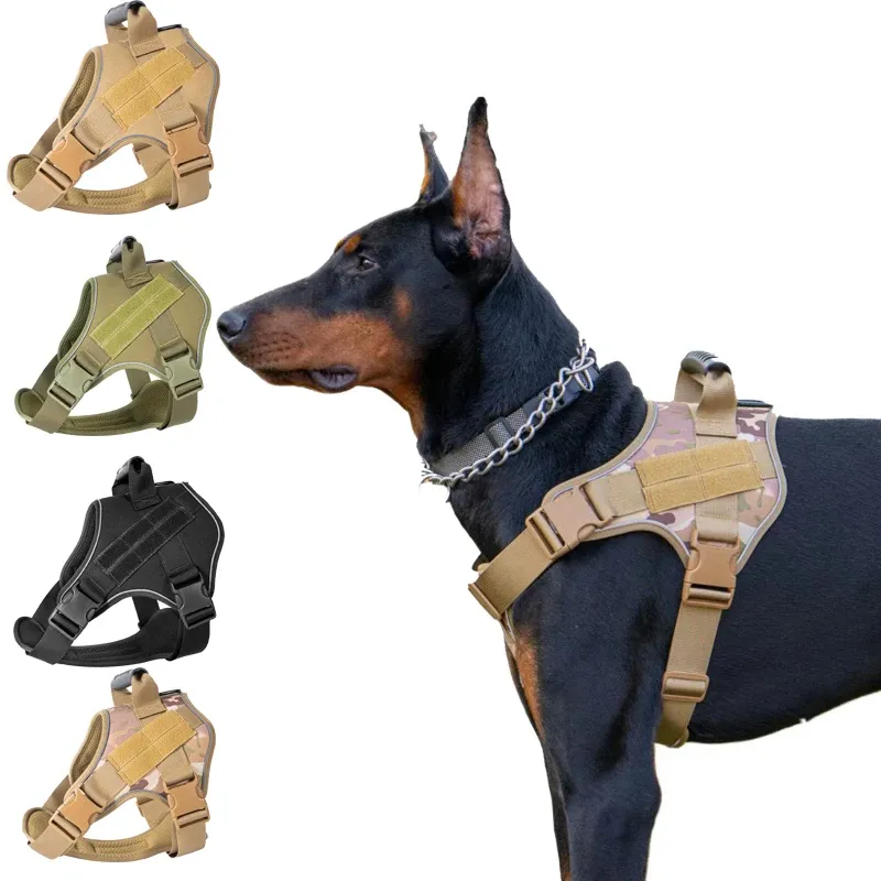 Taktisches Hundegeschirr Haustier Dobermann Pinscher Haustier Trainingsweste Hundegeschirr für kleine, mittelgroße und große Hunde explosionsgeschützt