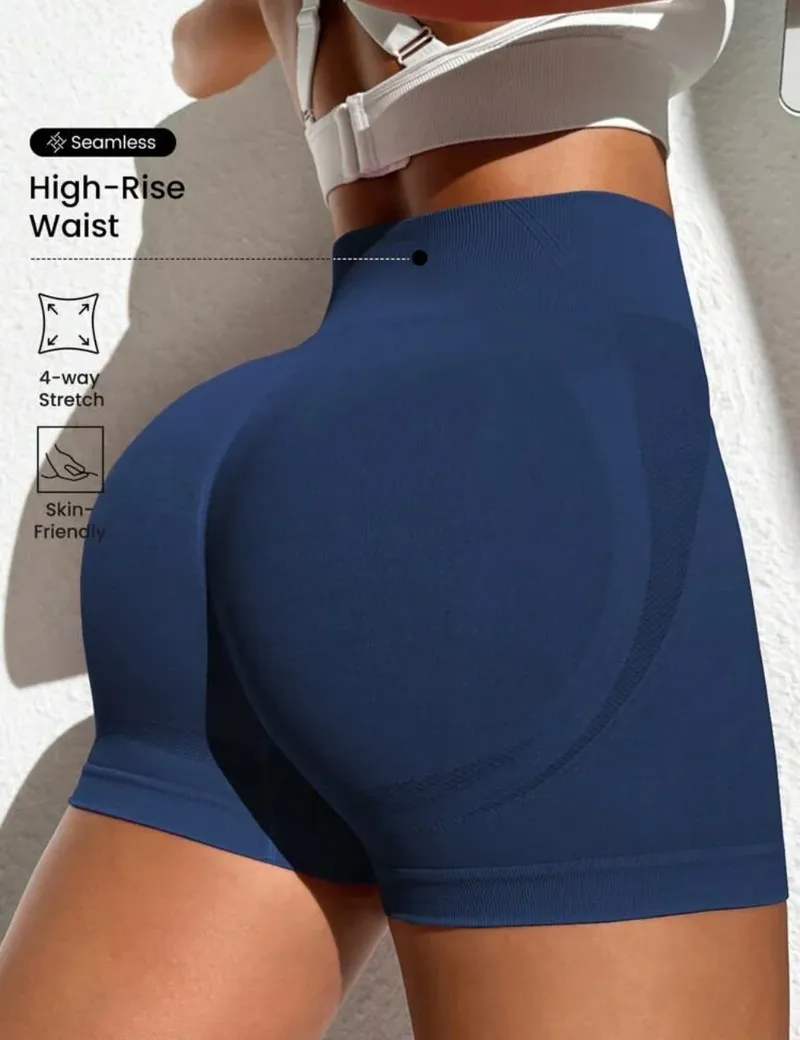 Pfirsichfarbene Gesäß-Hot-Shorts für Damen im Freien, enge Gesäß-Yogahosen für Damen, hochwertige Yoga-Fahrradshorts für Damen