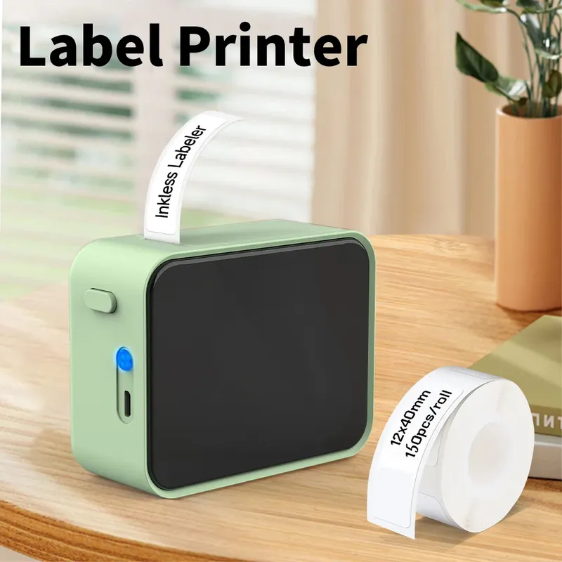 Marklife Mini-Bluetooth-Thermoetikettendrucker D110 B21 P15 ohne Tinte, selbstklebender Aufkleberdrucker für Büro, Küche, Schule