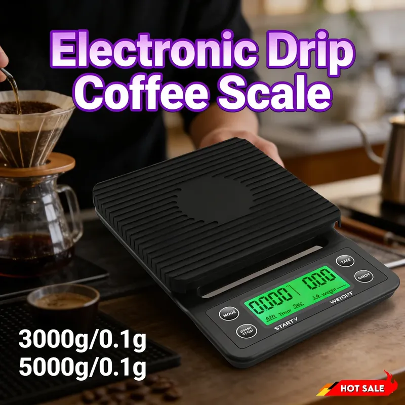 5/3 kg LCD Küche Kaffee Skala mit Timing Digital Display Timer Kaffee Gewicht Werkzeug Hohe Präzision Messung präzision LCD Skala