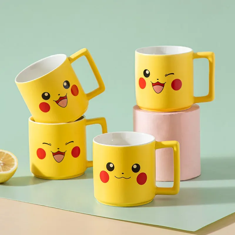 Neue Cartoon Pokemon Pikachu Becher Frühstück Milch Tasse Nette Trinken Geschirr Keramik Kaffee Tasse Geschenk Dessert Kawaii Drink Küche