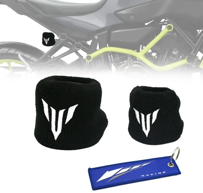 Motorrad Vorderradbremse Reservoir Socke Hinten Kupplung Hauptzylinder Tank Öl Flüssigkeit Flasche Abdeckung Für Yamaha MT03 MT07 MT09 TRACER