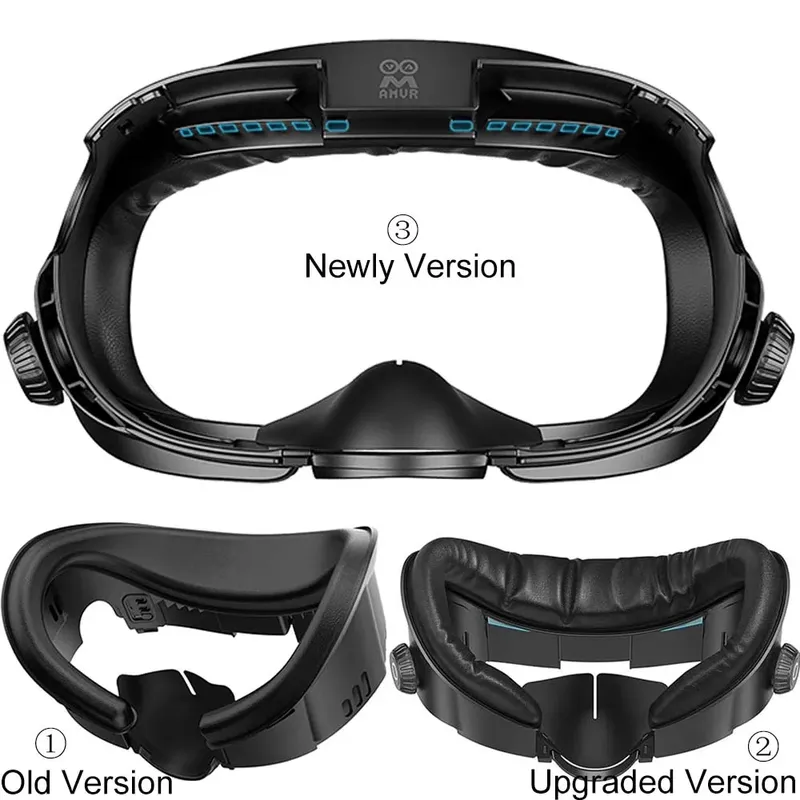 AMVR-Gesichtsmasken-Abdeckung für Quest 3, Gesichtsschnittstelle, Eisseidenstoff, Ersatzpolster, VR-Brillenzubehör