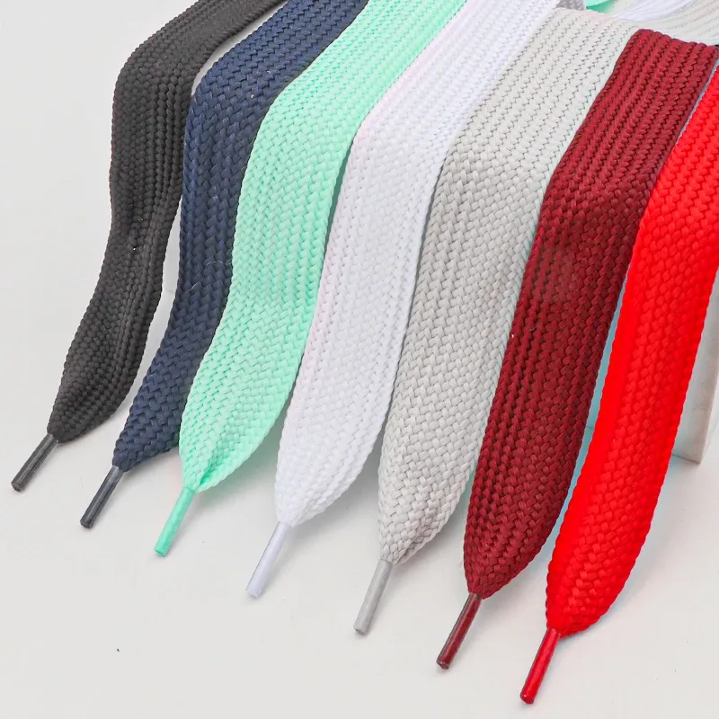 2,5 cm breitere Schnürsenkel für Schuhe, neue Turnschuhe, flache Schnürsenkel, modische Seil-Schnürsenkel, 100/120/140/160 cm, Schuhzubehör, 1 Paar