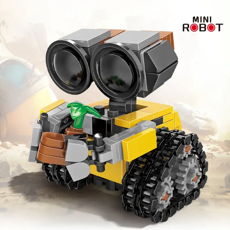 Klassische Film 200 + stücke Mini Roboter Wall-e MOC Bausteine Modell DIY Ziegel Kits Kreative Spielzeug für Kinder kinder Erwachsene Geschenke
