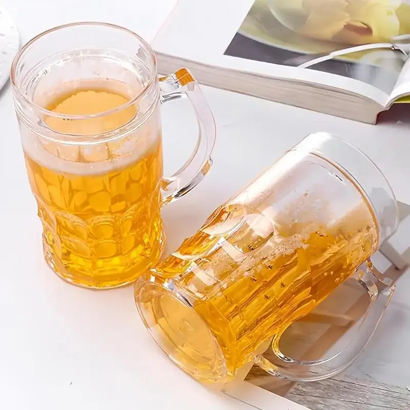 450 ml Lustige Gefälschte Bier Becher Realistische Bier Becher Mit Griffen Heikles Spielzeug Kreative Bier Modell Streich Spielzeug Für Party grills Urlaub