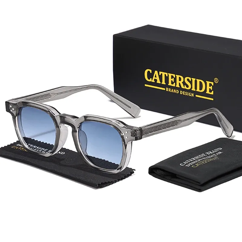 CATERSIDE Mode Männer Sonnenbrille Kleine Rahmen Quadratische Personalisierte Design Sonnenbrille Frauen Reise Party Business Festival Geschenk