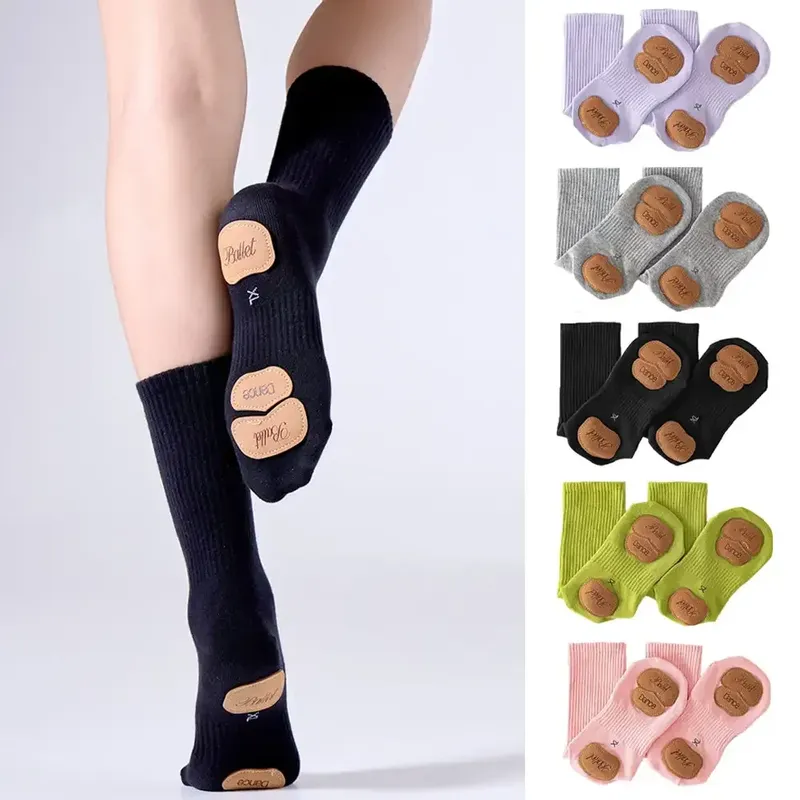 Rutschfeste moderne Tanz-Yoga-Socken für Mädchen, Damen, Herren, Baumwollsocken, Ballettsocken, Pilates, Yoga, Kinder, Erwachsene, Tanzstrümpfe