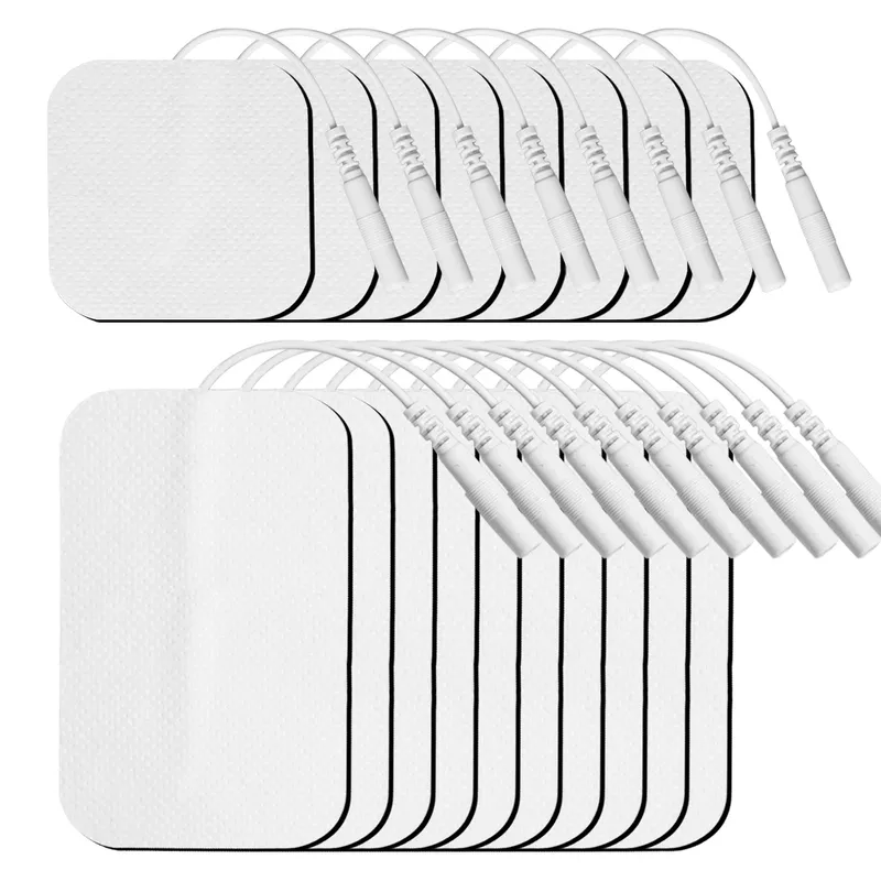 10/20/50 Stück Tens-Elektrodenpads Gel-Patches für Akupunktur, Physiotherapie, Massagegerät, Schlankheitsimpuls, EMS-Muskelstimulator-Aufkleber