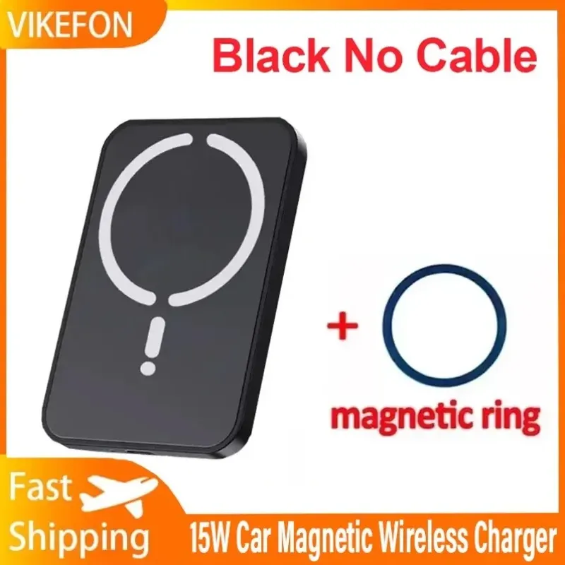 15W Magnetisches Kabelloses Autoladegerät für iPhone 17 16 15 14 13 12 Pro Max Schnellladung Lüftungsclip Handyhalterung fürs Auto