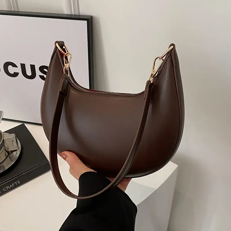 Neue modische, hochwertige, mondförmige Baseballtasche, luxuriös, einzelne Umhängetasche für Damen