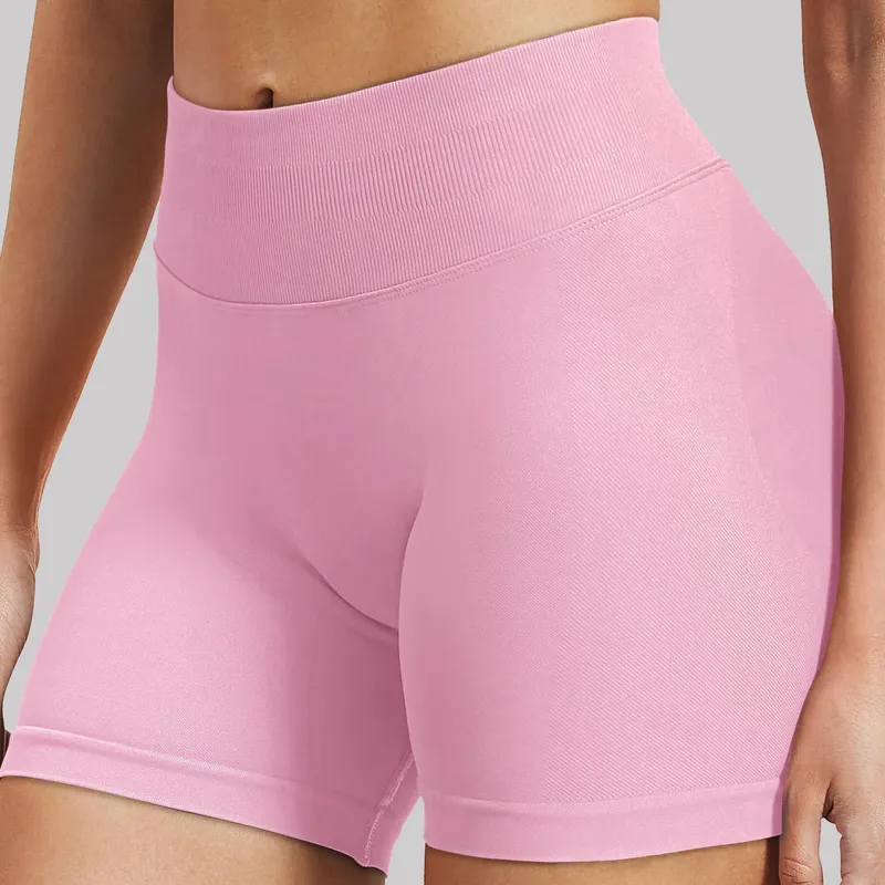 CZGUKE Shorts Low Ribbed Band Gym Shorts Damen Workout Kleidung Scrunch Bum Nahtlose Shorts Yoga Biker Sportshorts